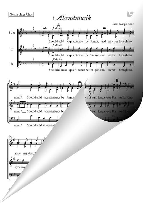 Abendmusik – Chor SATB – <b>print version</b>