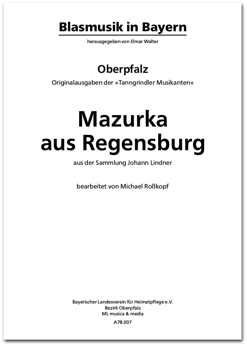 Mazurka aus Regensburg - <b>Druckausgabe</b>