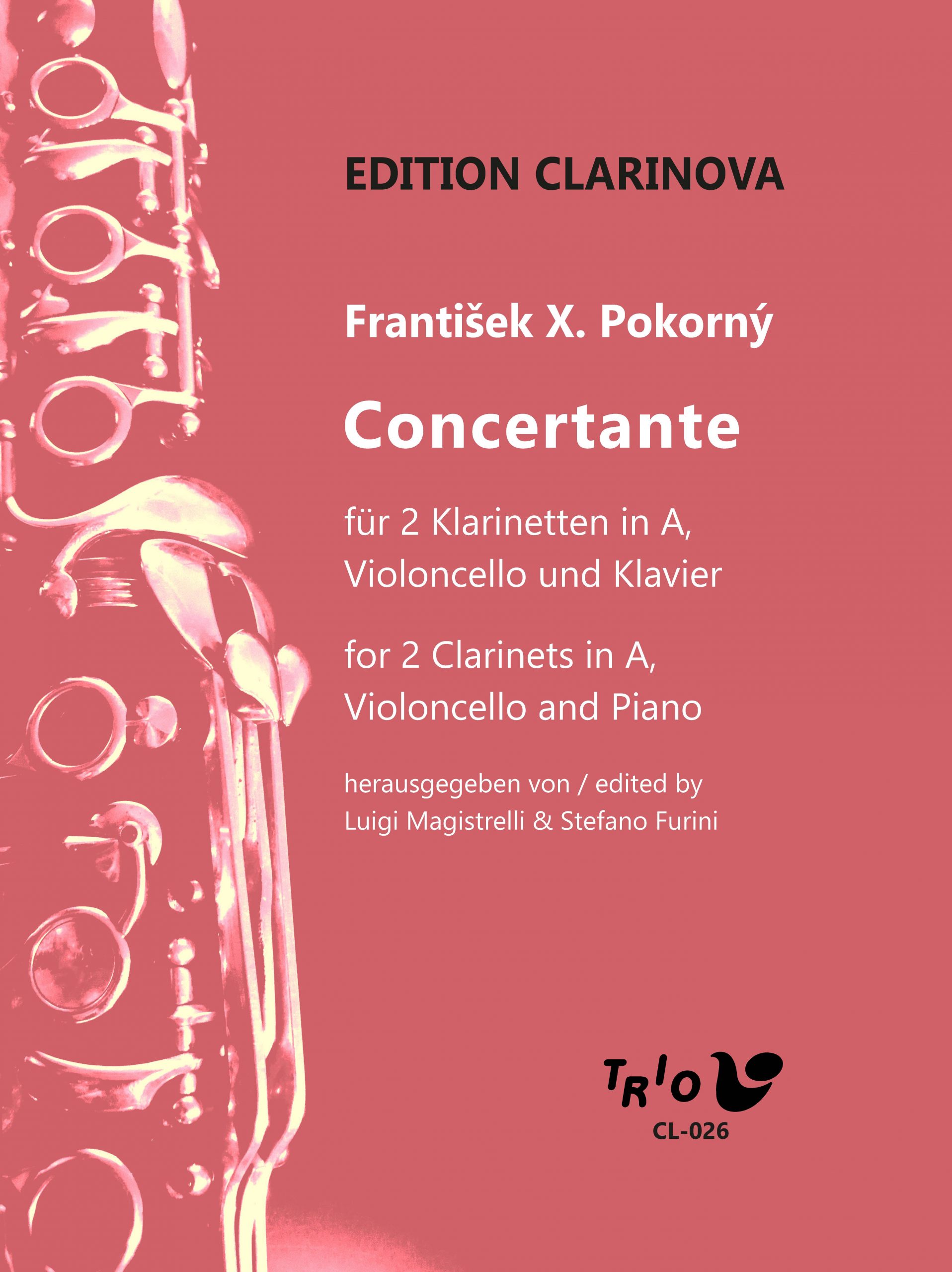 Frantisek Pokorny - Concertante für 2 Klarinetten, Violoncello und Klavier
