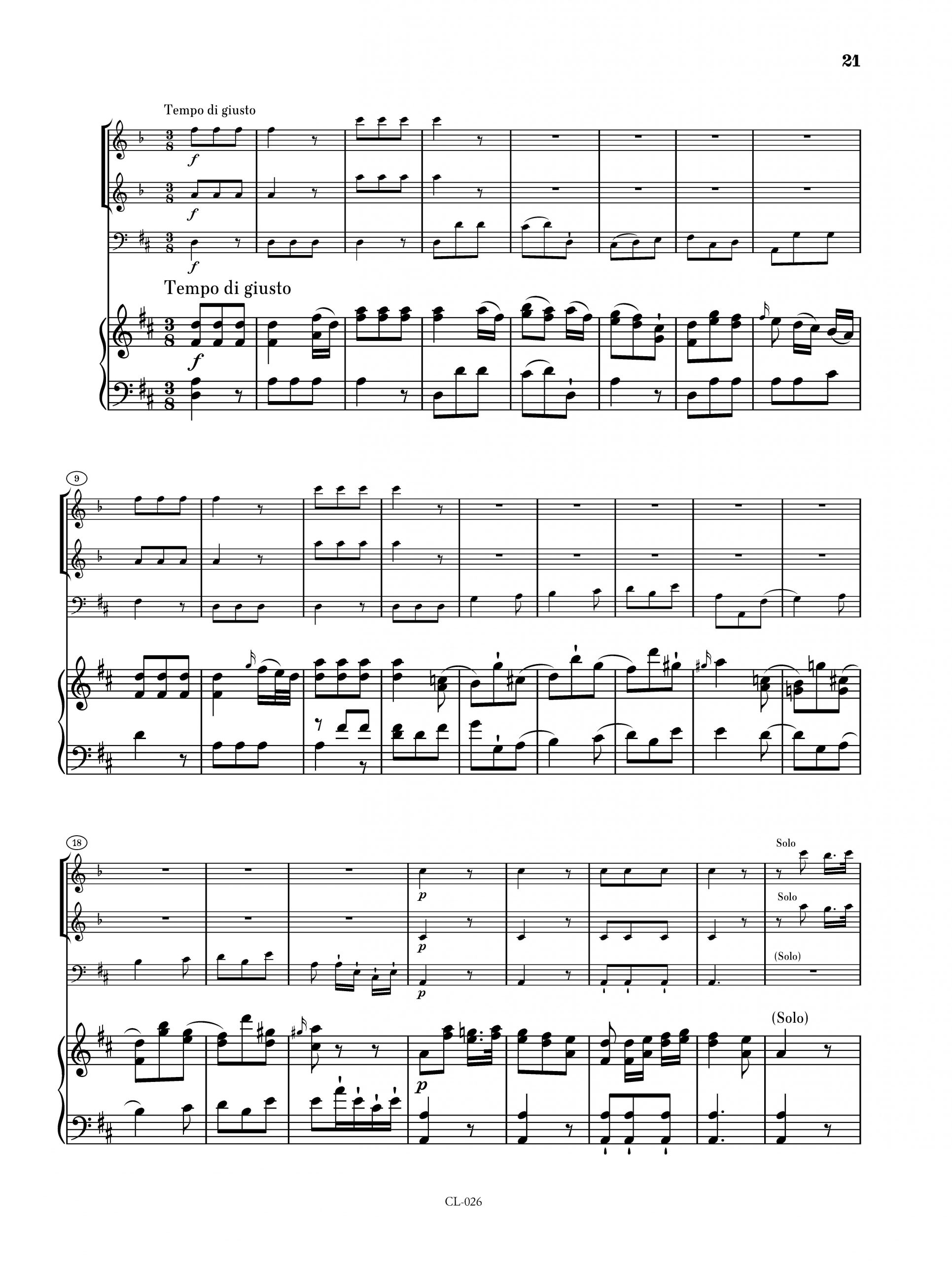 Frantisek Pokorny - Concertante für 2 Klarinetten, Violoncello und Klavier – Bild 4